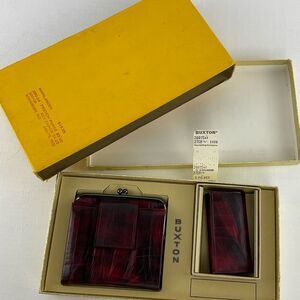 Vintage Buxton Highlander set in Rowanberry Red